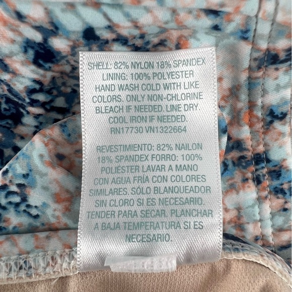 NWT Kona Sol Blue Pink Swimsuit Bikini Top And Bottom Set Size Medium Women’s - Picture 7 of 8